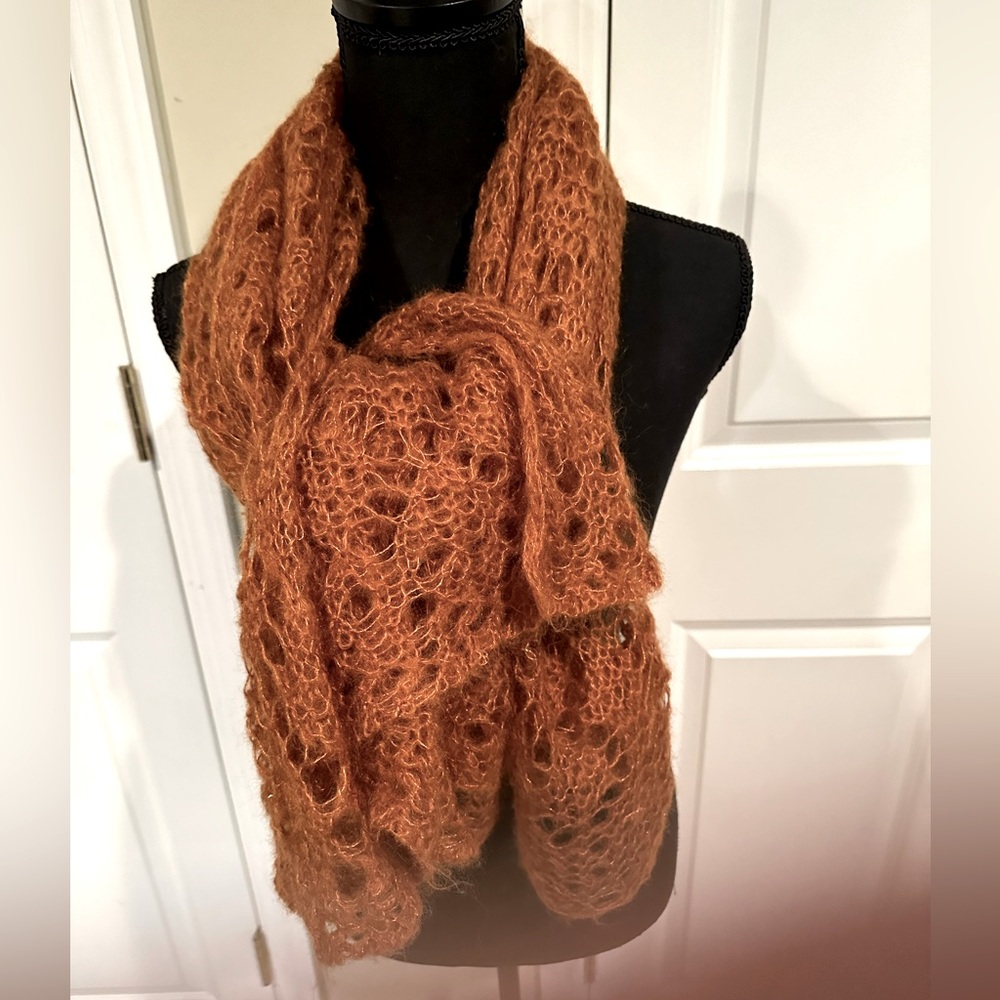 Carolina Amato EUC  rustic color scarf see pictures. 29” x 50